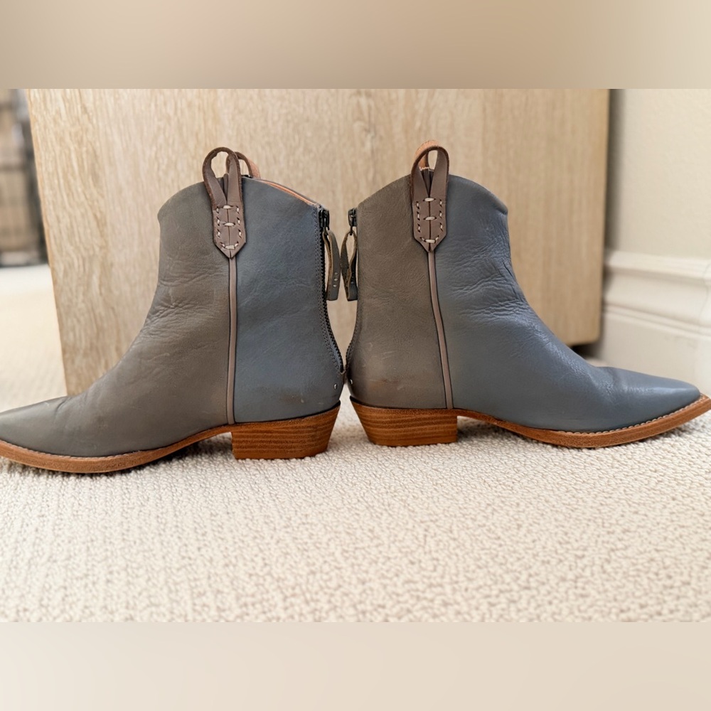 We the Free Wesley Ankle Boots grey blue western 37 Free People